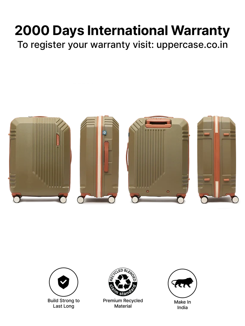 Uppercase Vector Hard Luggage - Durable and Stylish Travel Companion