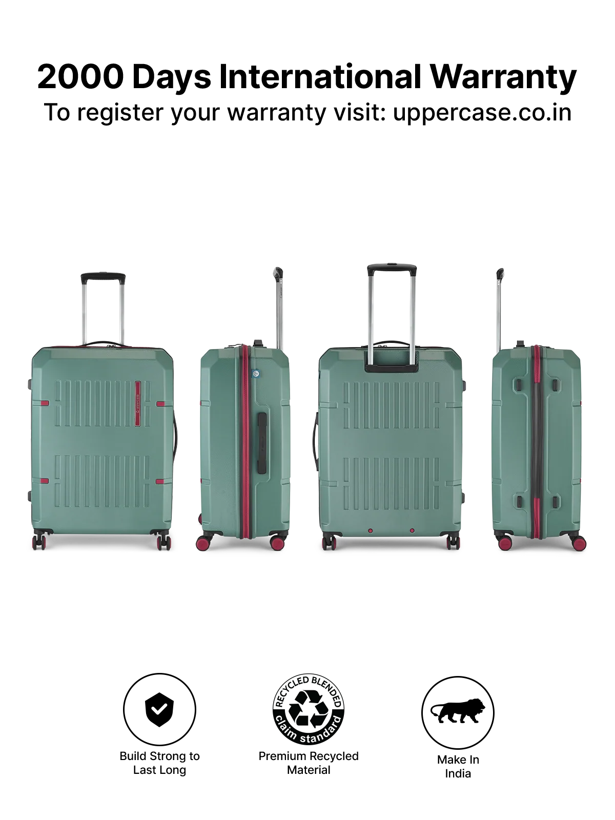 Uppercase Hexa Hard Luggage - Luggage Lounge