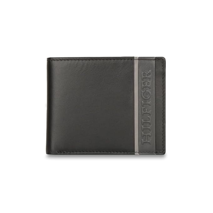 Tommy Hilfiger Bruce Men's Wallet Black - Luggage Lounge