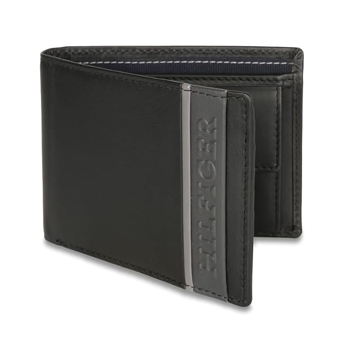 Tommy Hilfiger Bruce Men's Wallet Black - Luggage Lounge