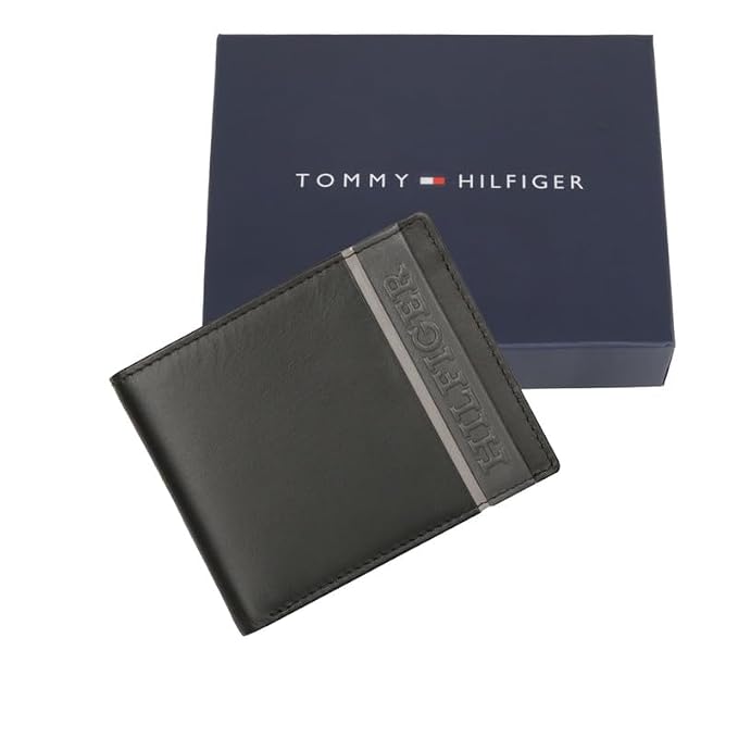 Tommy Hilfiger Bruce Men's Wallet Black - Luggage Lounge