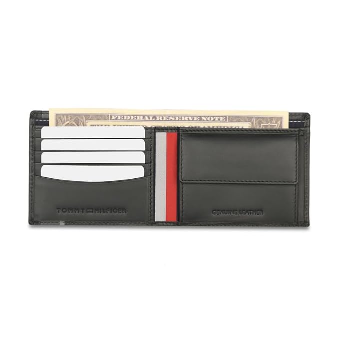 Tommy Hilfiger Bruce Men's Wallet Black - Luggage Lounge