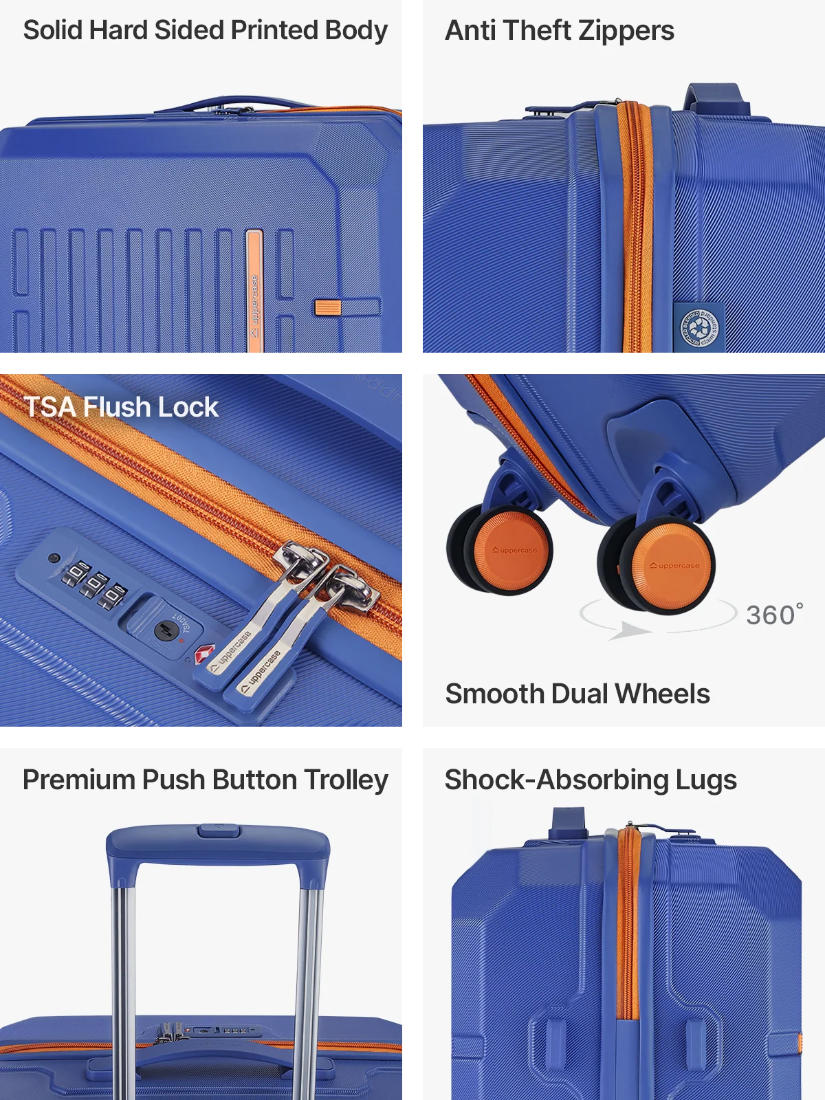 Uppercase Hexa Hard Luggage - Luggage Lounge