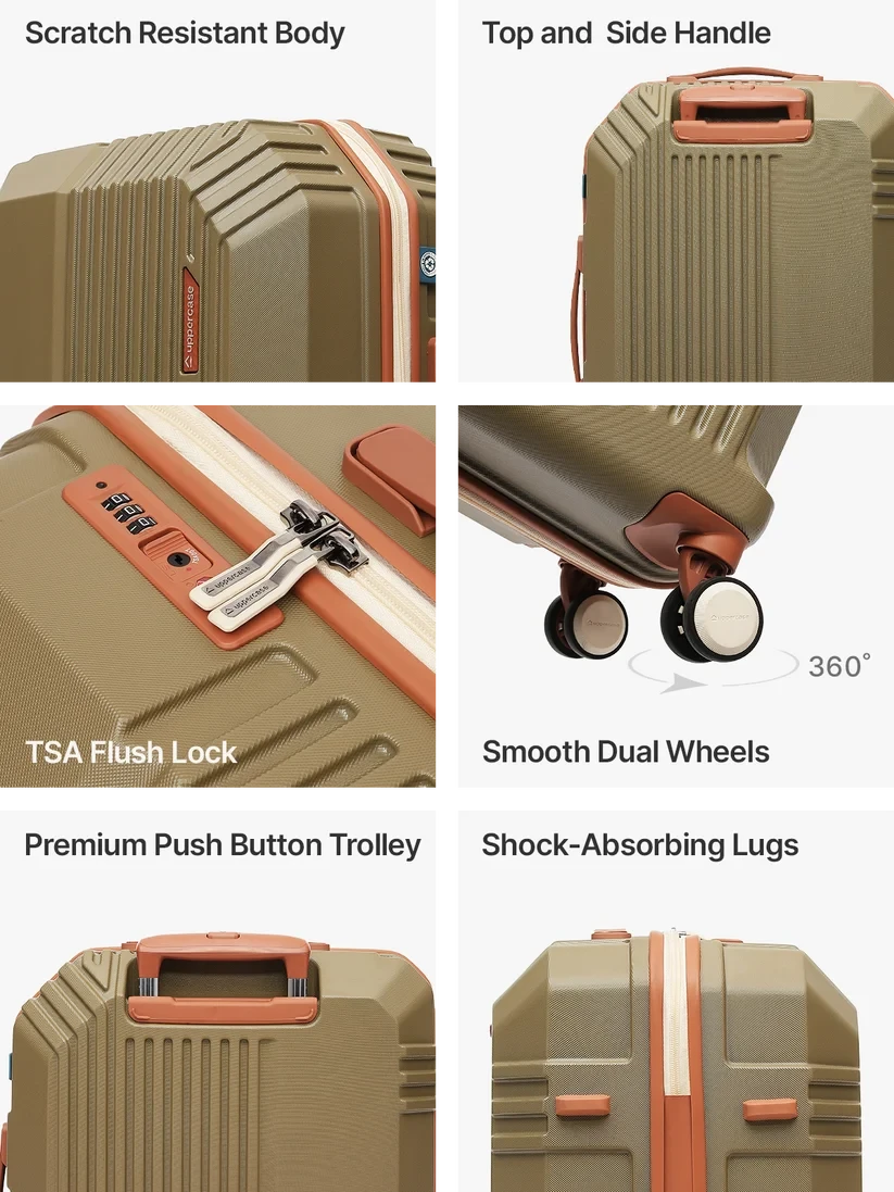 Uppercase Vector Hard Luggage - Durable and Stylish Travel Companion