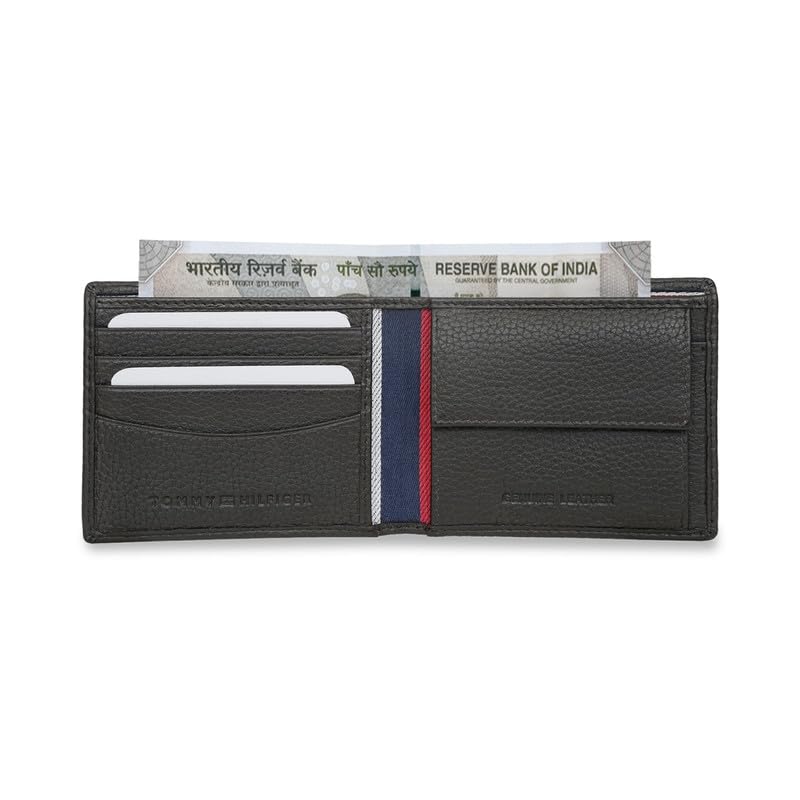 Tommy Hilfiger Ancua Men's Multicard Coin Wallet Black - Luggage Lounge