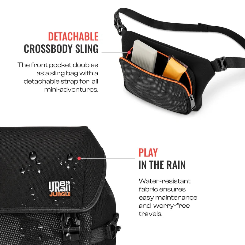 Urban Jungle Vertex Black Workpack - Luggage Lounge