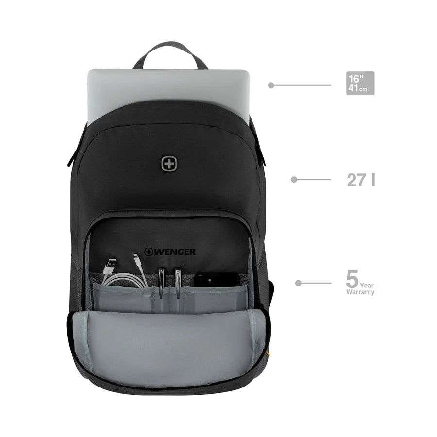 Wenger Next 23, Crango 16 Laptop Backpack - Sustainable Style Meets Functionality