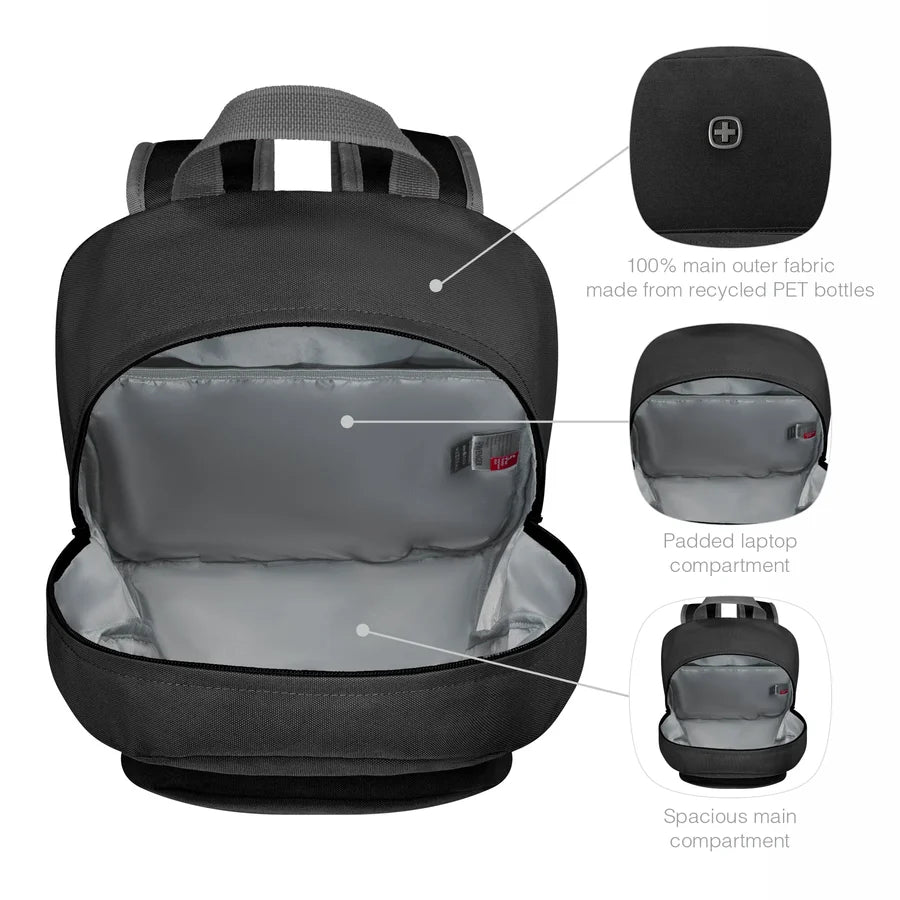 Wenger Next 23, Crango 16 Laptop Backpack - Sustainable Style Meets Functionality