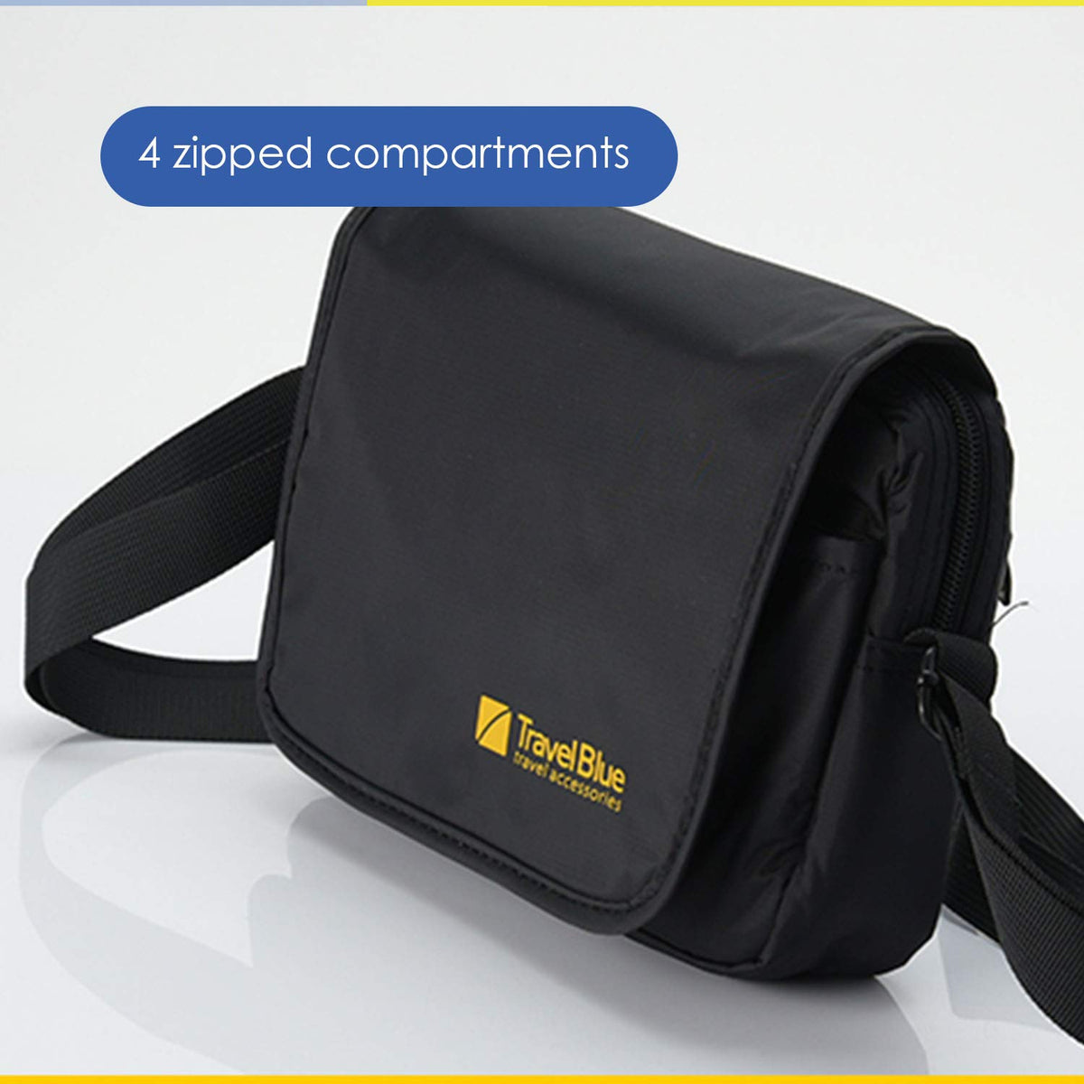 Travel Blue City Pouch Crossbody Bag Black - Luggage Lounge
