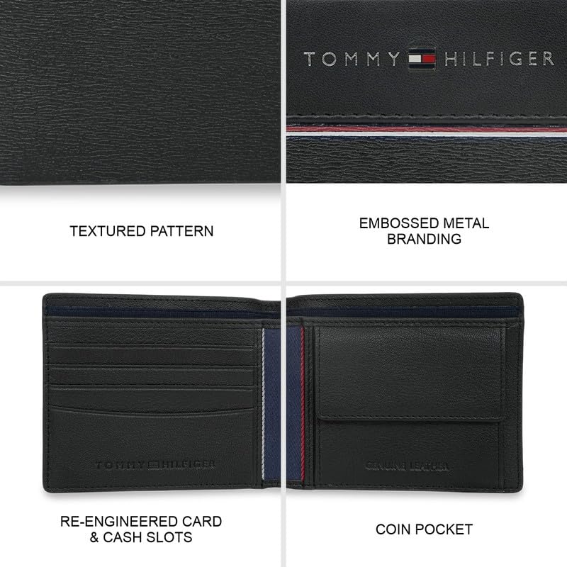 Tommy Hilfiger Mantaro Men's Wallet Black - Luggage Lounge