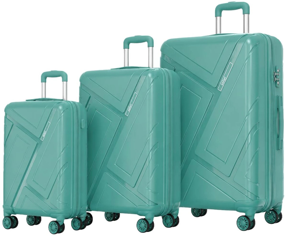 Safari Regent Hard Luggage Set of 3 - Luggage Lounge - Green - Green