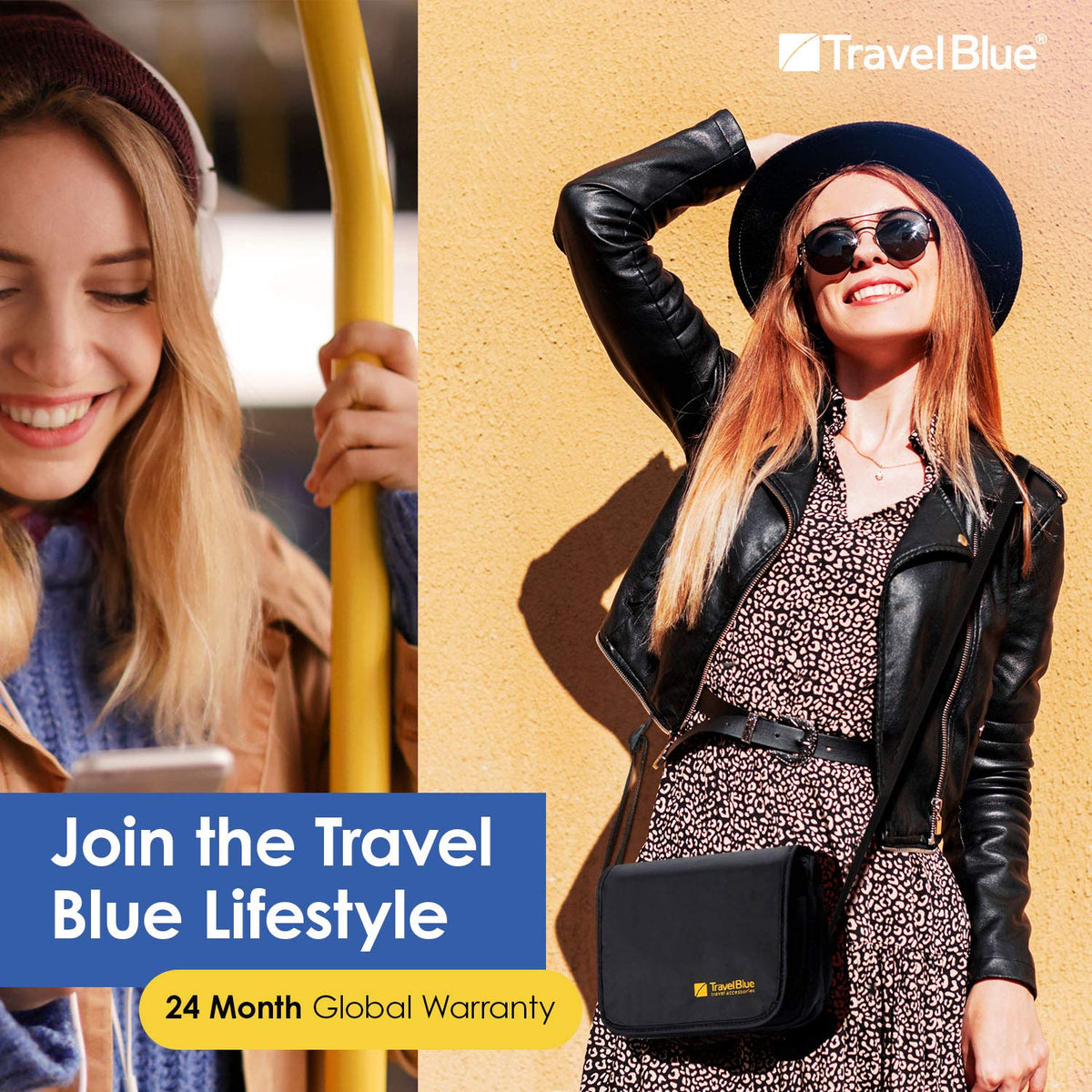 Travel Blue City Pouch Crossbody Bag Black - Luggage Lounge