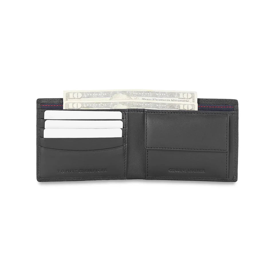 Tommy Hilfiger Harstad Men's Coin Wallet - Black - Luggage Lounge