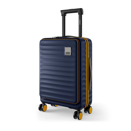 Safari Froniq Hard Luggage Front Opening - Luggage Lounge - Navy / Cabin - Navy / Cabin