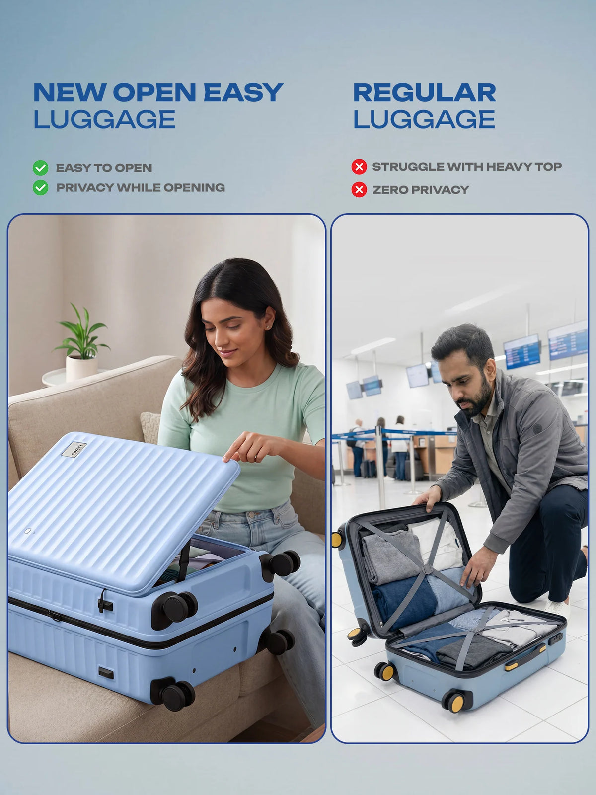 Safari Froniq Hard Luggage Front Opening - Luggage Lounge