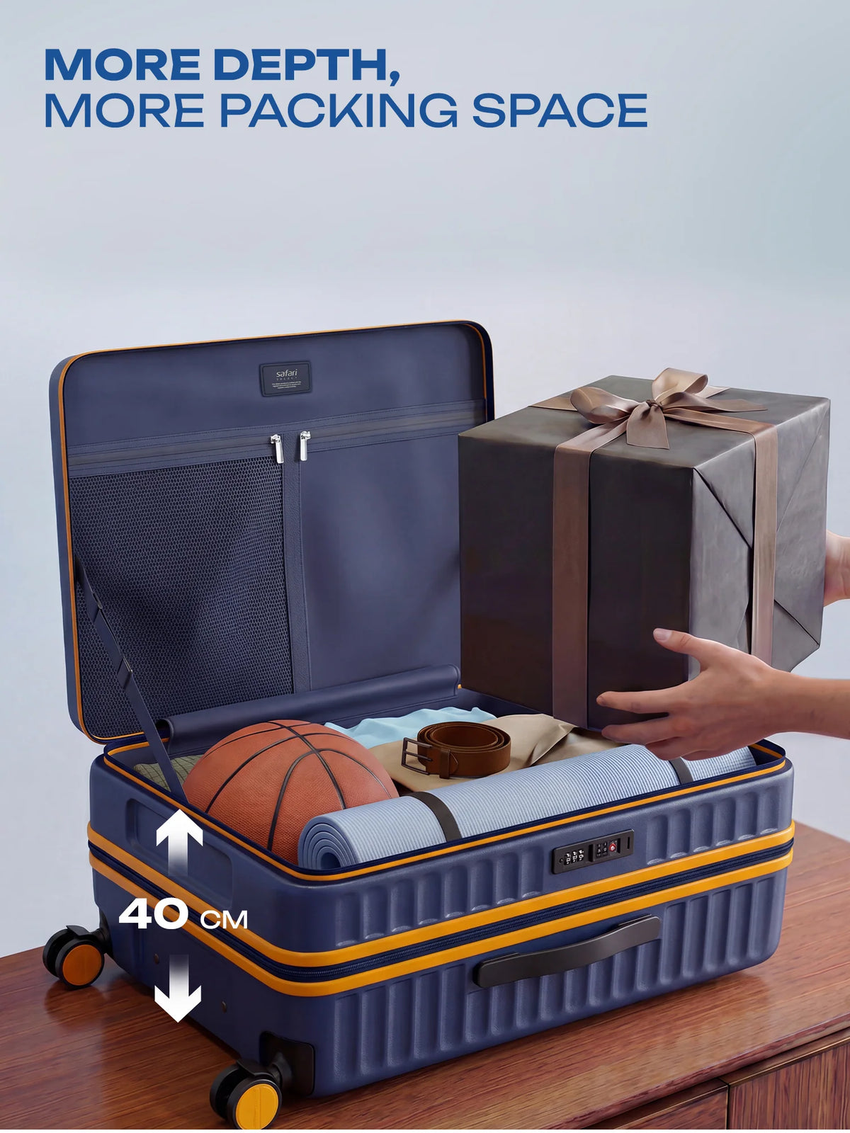 Safari Froniq Hard Luggage Front Opening - Luggage Lounge