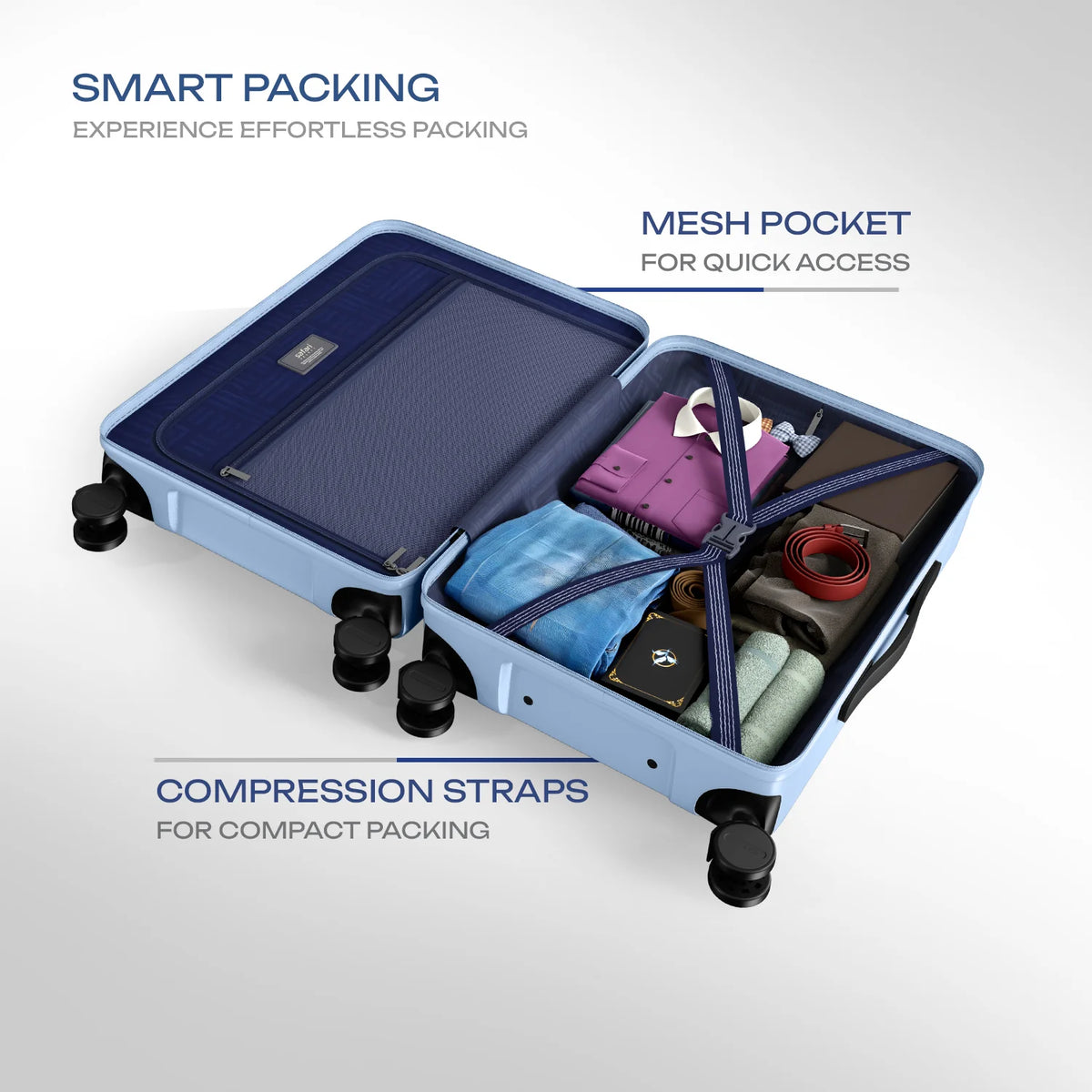 Safari Froniq Hard Luggage Front Opening - Luggage Lounge