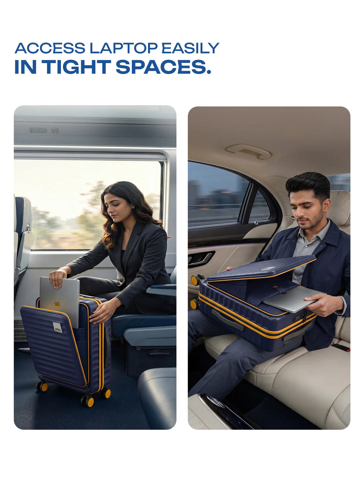 Safari Froniq Hard Luggage Front Opening - Luggage Lounge