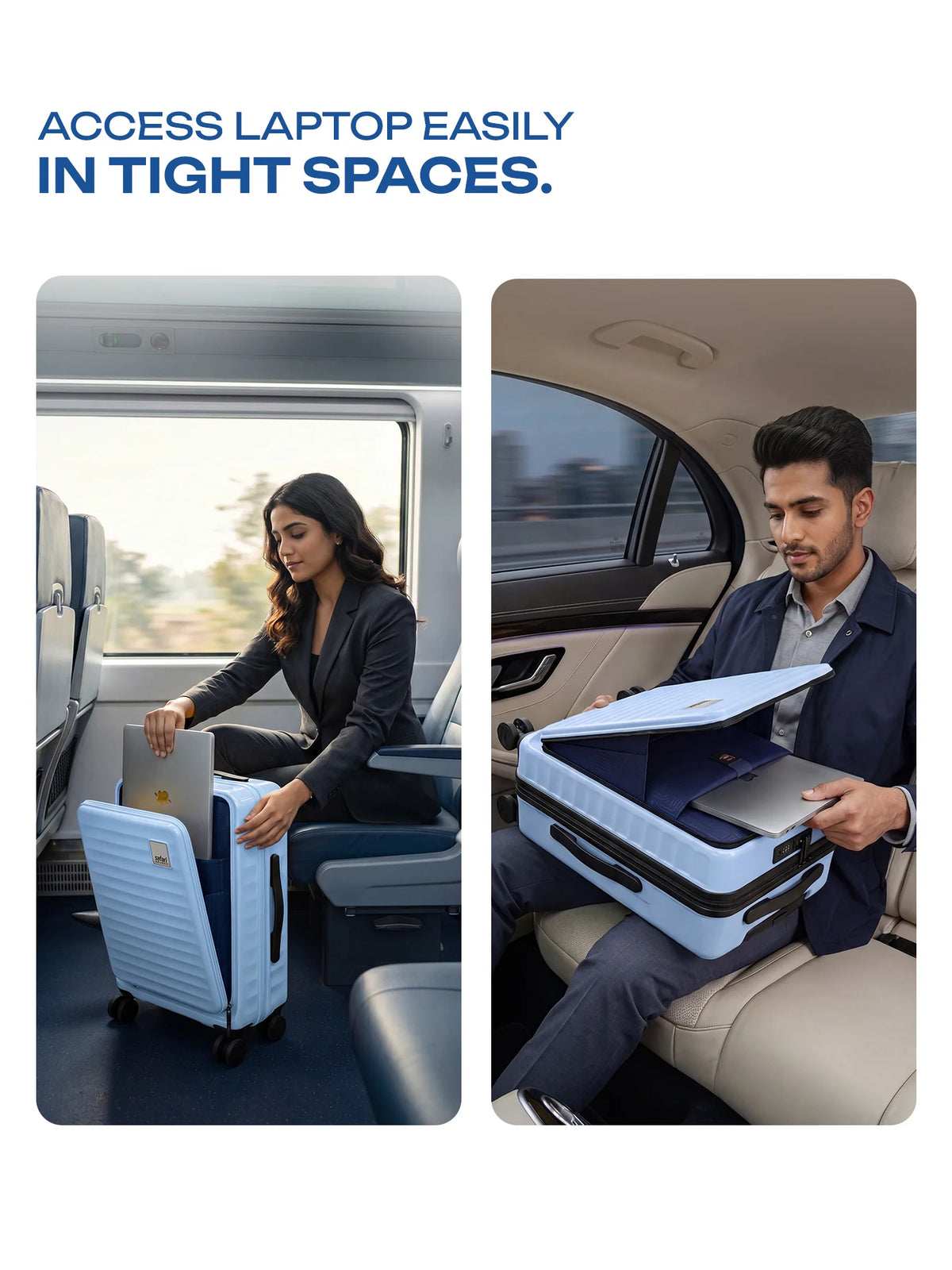 Safari Froniq Hard Luggage Front Opening - Luggage Lounge