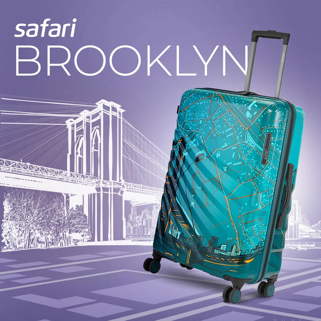 Safari Brooklyn Printed Hard Luggage - Luggage Lounge