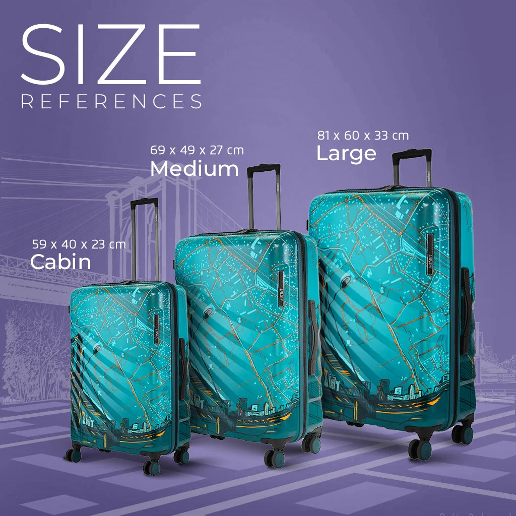 Safari Brooklyn Printed Hard Luggage - Luggage Lounge