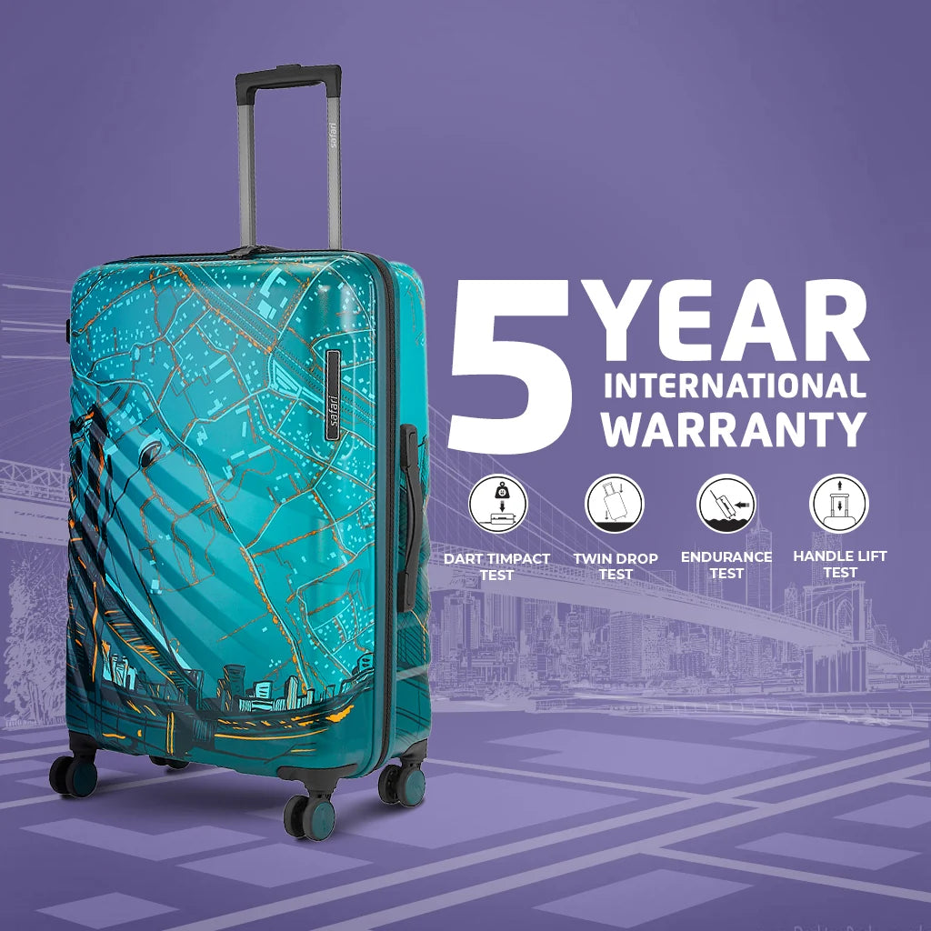 Safari Brooklyn Printed Hard Luggage - Luggage Lounge