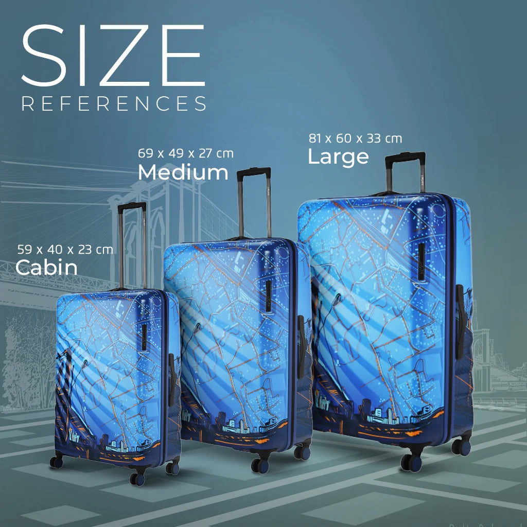 Safari Brooklyn Printed Hard Luggage - Luggage Lounge
