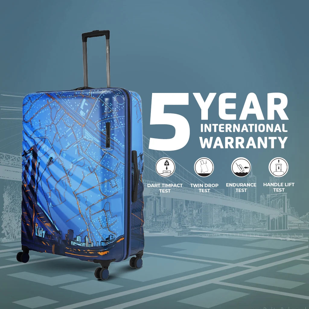 Safari Brooklyn Printed Hard Luggage - Luggage Lounge