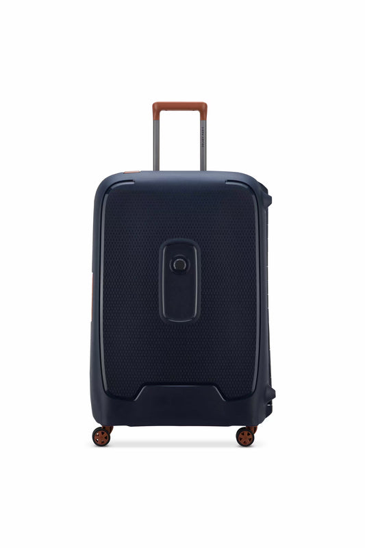Delsey Moncey Zipperless Hard Luggage Ink Blue - Luggage Lounge - Blue / Large - Blue / Large