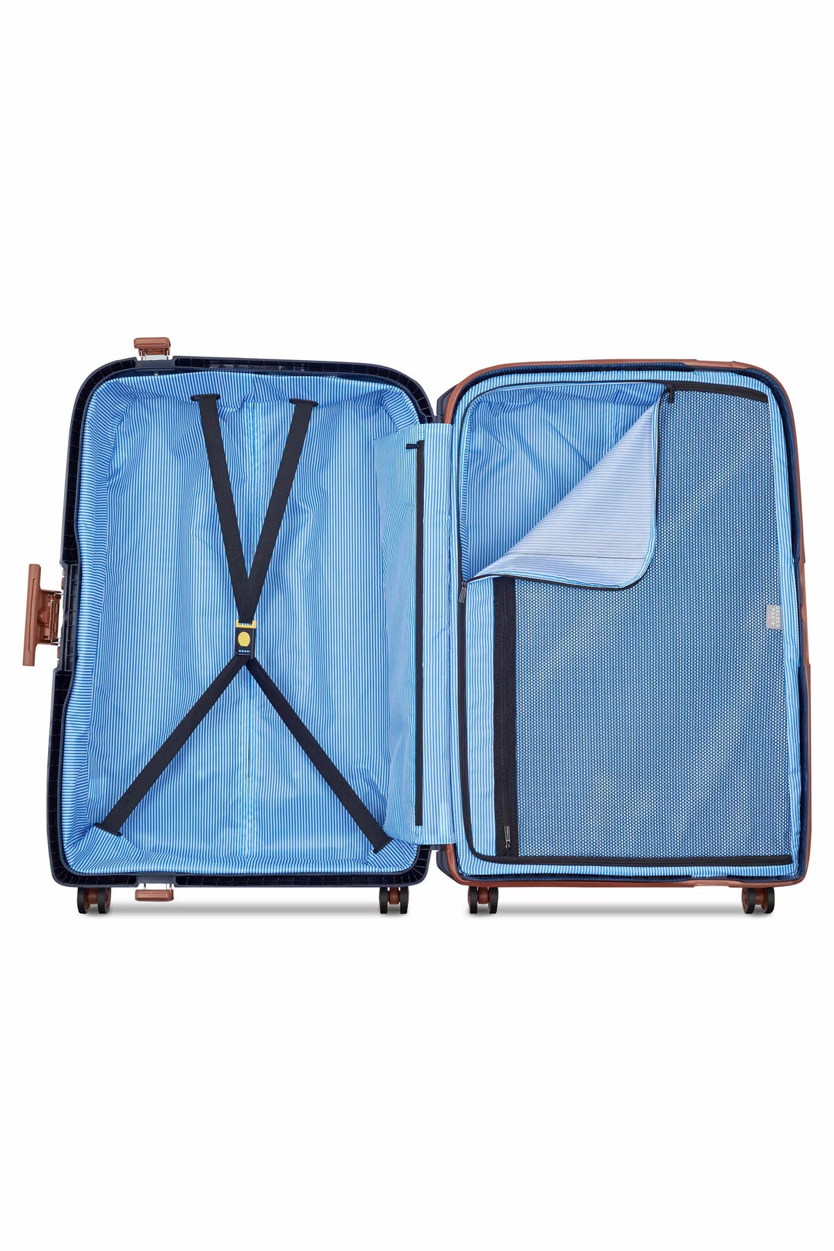 Delsey Moncey Zipperless Hard Luggage Ink Blue - Luggage Lounge