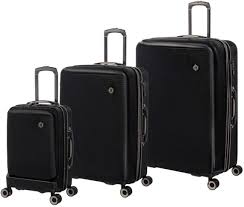 IT Luggage Rapidity Set of 3 Hard Luggage - Luggage Lounge - Black - Black