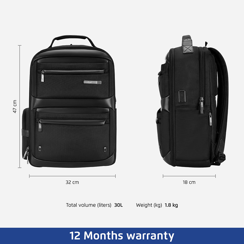 Safari Select Astral Formal Black Backapck - Luggage Lounge
