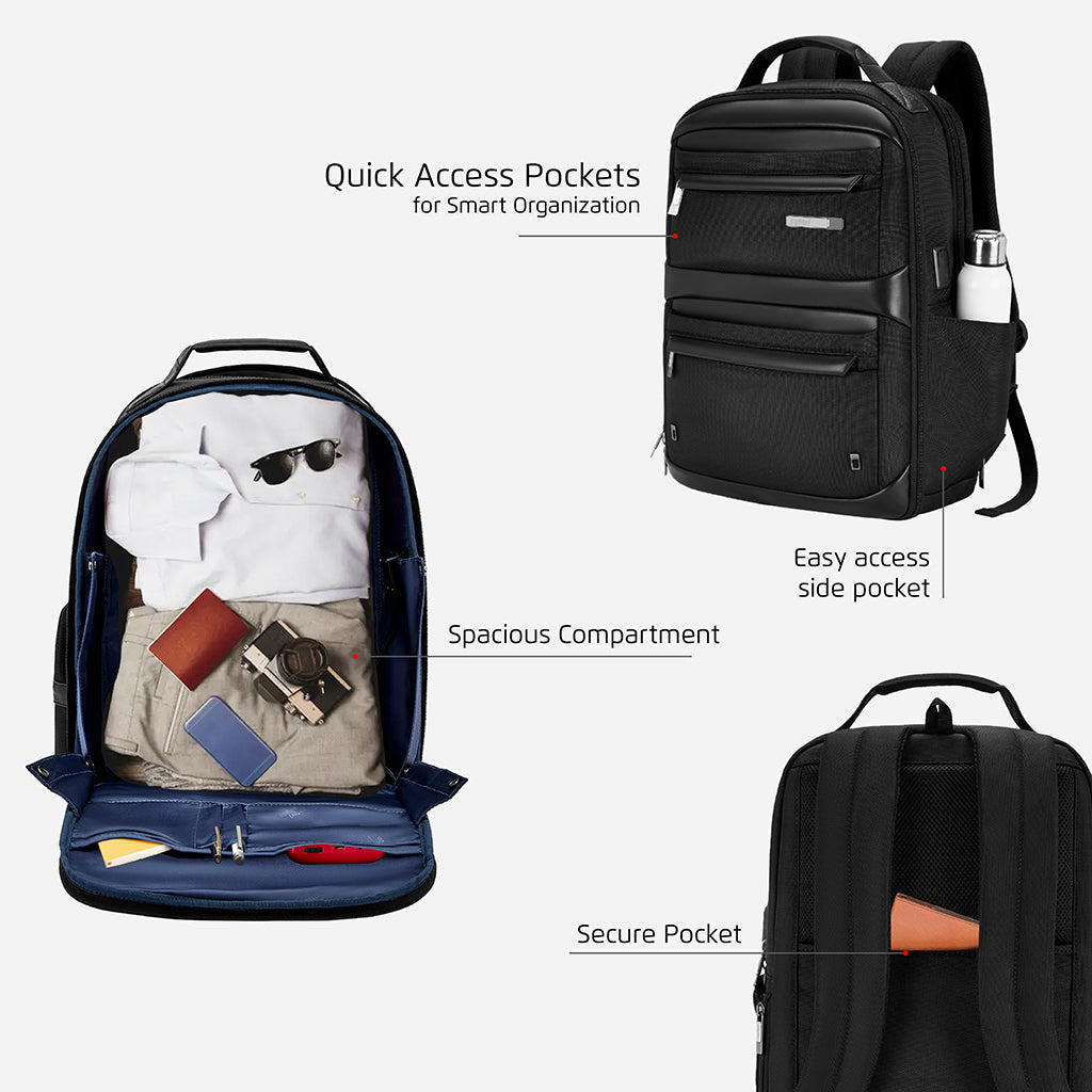 Safari Select Astral Formal Black Backapck - Luggage Lounge