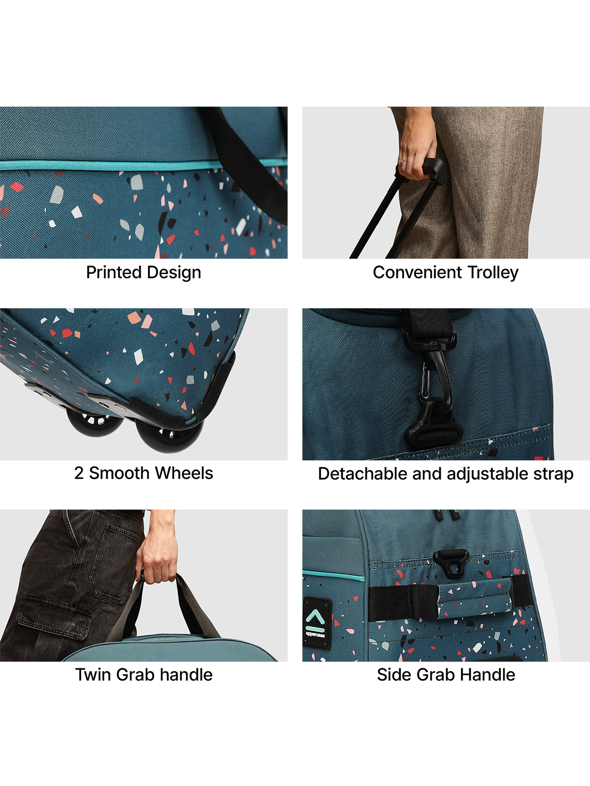 Uppercase Terra Duffle Trolley - Luggage Lounge