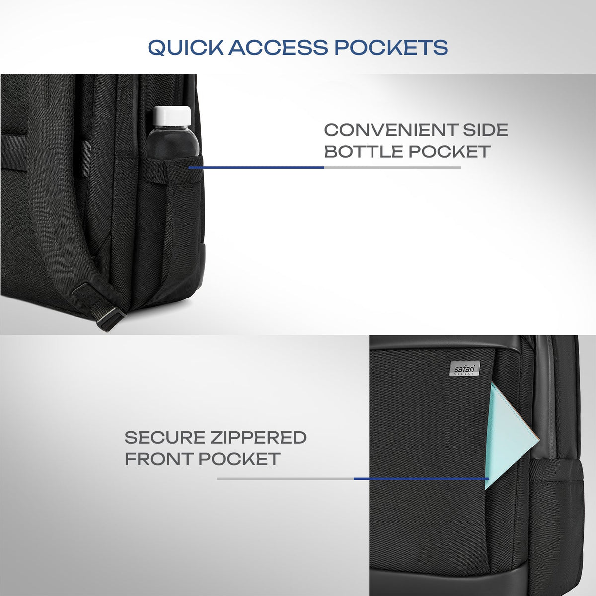 Safari Select Nexus Formal Backpack Black - Luggage Lounge