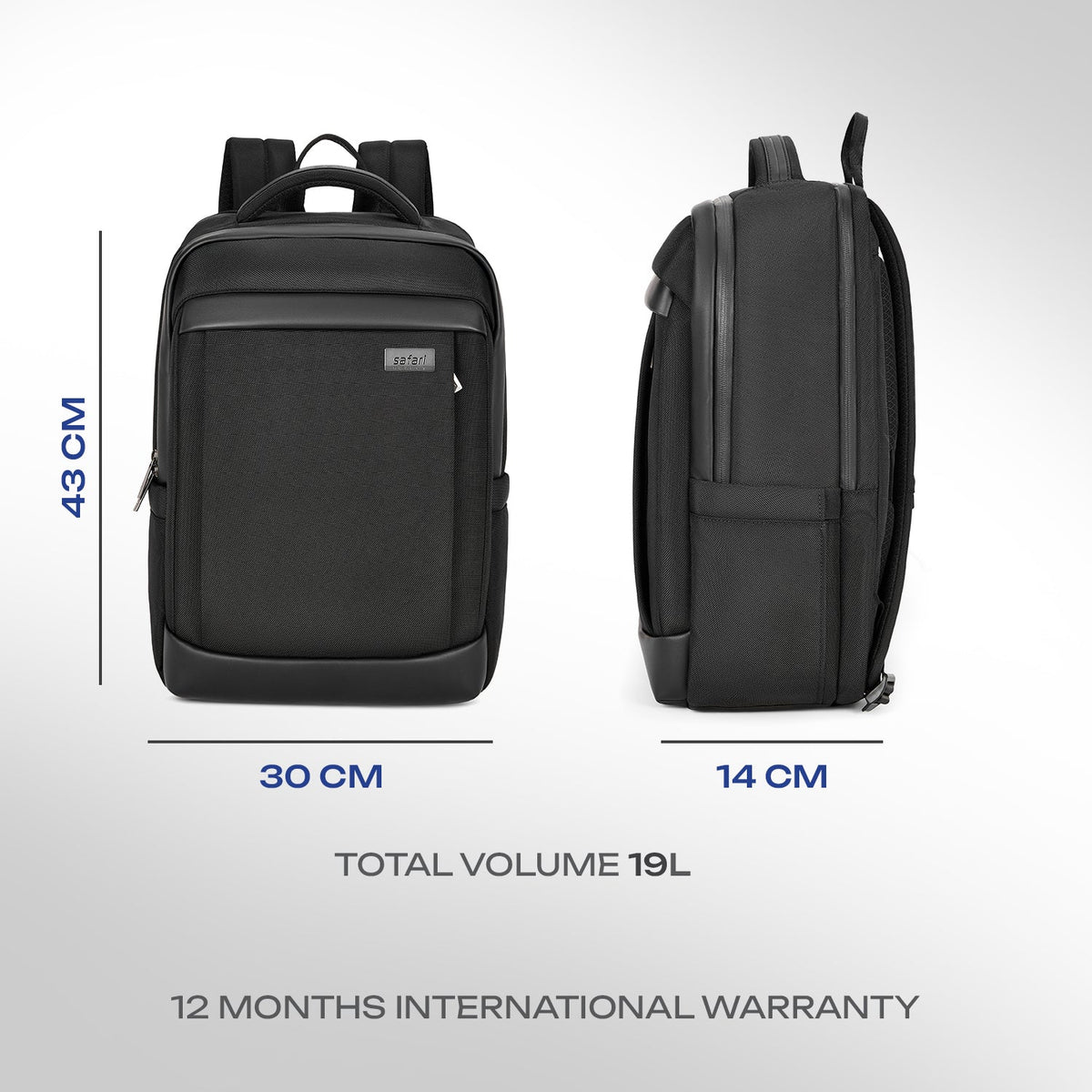 Safari Select Nexus Formal Backpack Black - Luggage Lounge