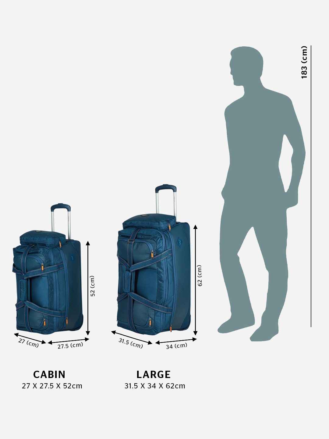 Wildcraft Nash Duffle Trolley